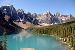 
Lake Agnes With Teahouse At Far End Near Lake LouiseValley Of The Ten Peaks - Mount Little, Mount Bowlen, Tonsa Peak, Mount Perren, Mount Allen, Mount Tuzo, Deltaform Mountain, Neptuak Mountain From Rockpile Near Lake Louise
